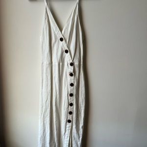 COPY - Urban Outfitters Linen button midi dress